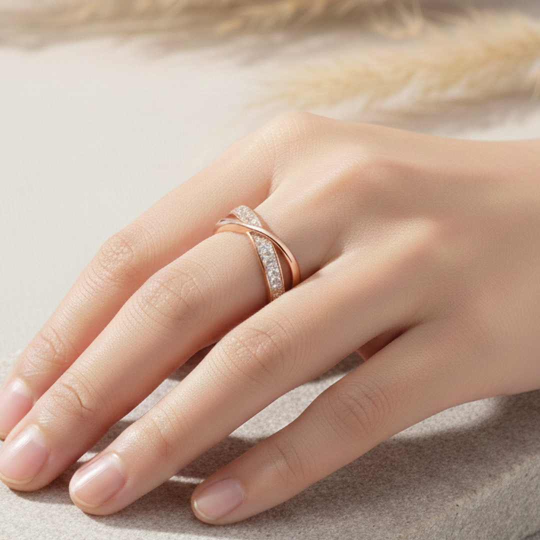 Adeline - Kryssmönstrad bandring