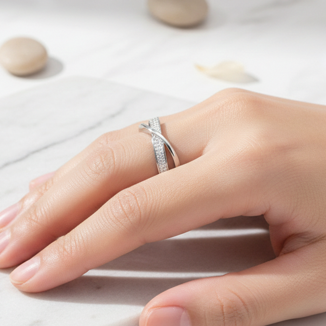 Adeline - Kryssmönstrad bandring