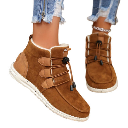 Sophie - Vinterkängor för kvinnor med varmt foder och remmar