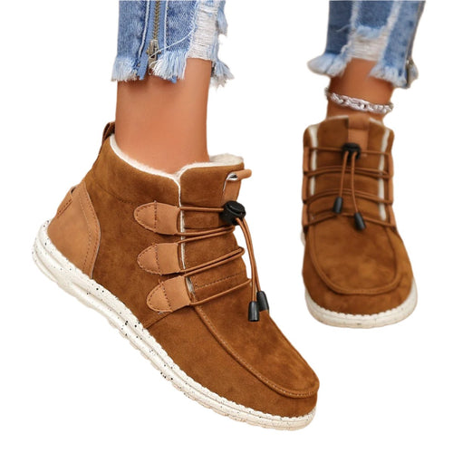 Sophie - Vinterkängor för kvinnor med varmt foder och remmar