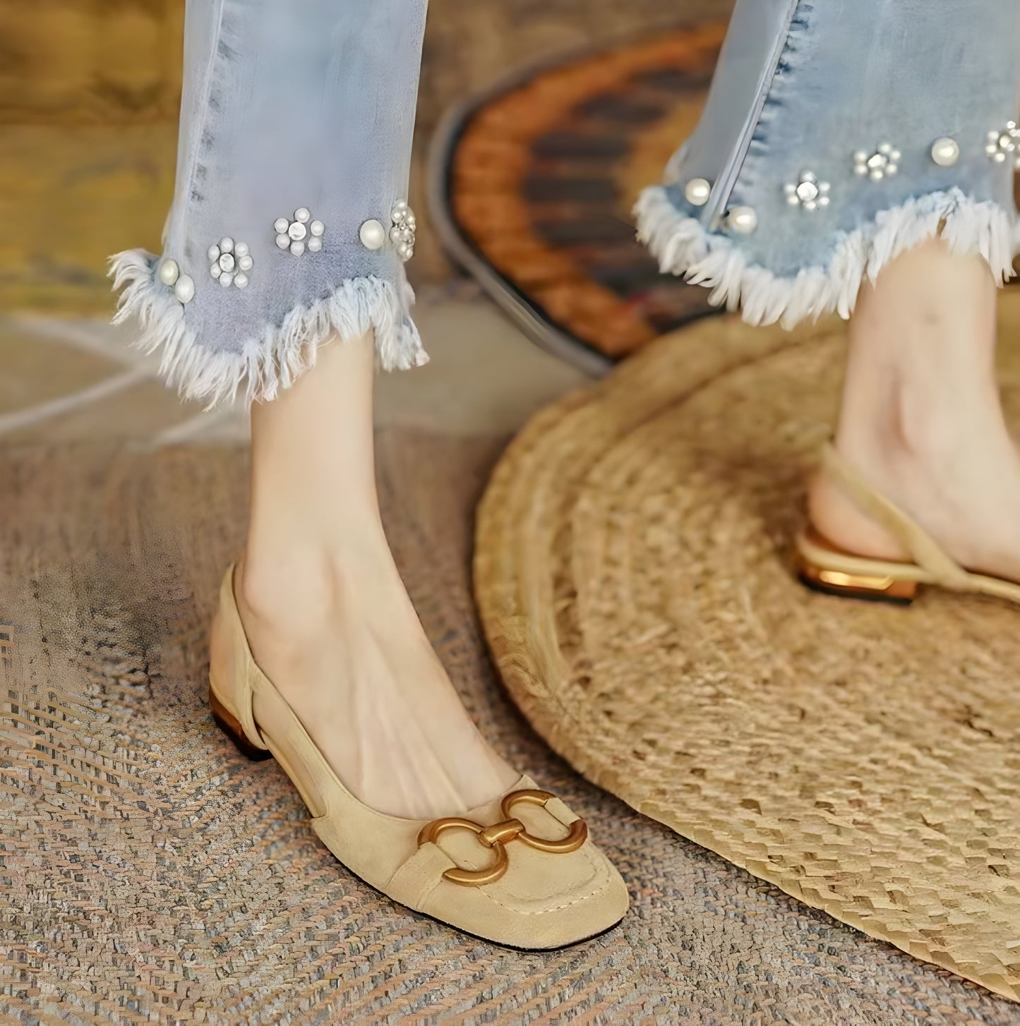 Aliyah - Eleganta sandaler med hälrem