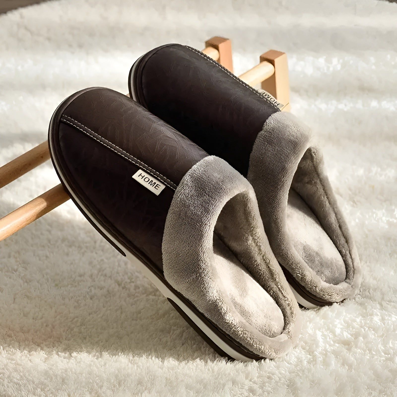CozyWalk Slippers - Vattentäta tofflor i läder