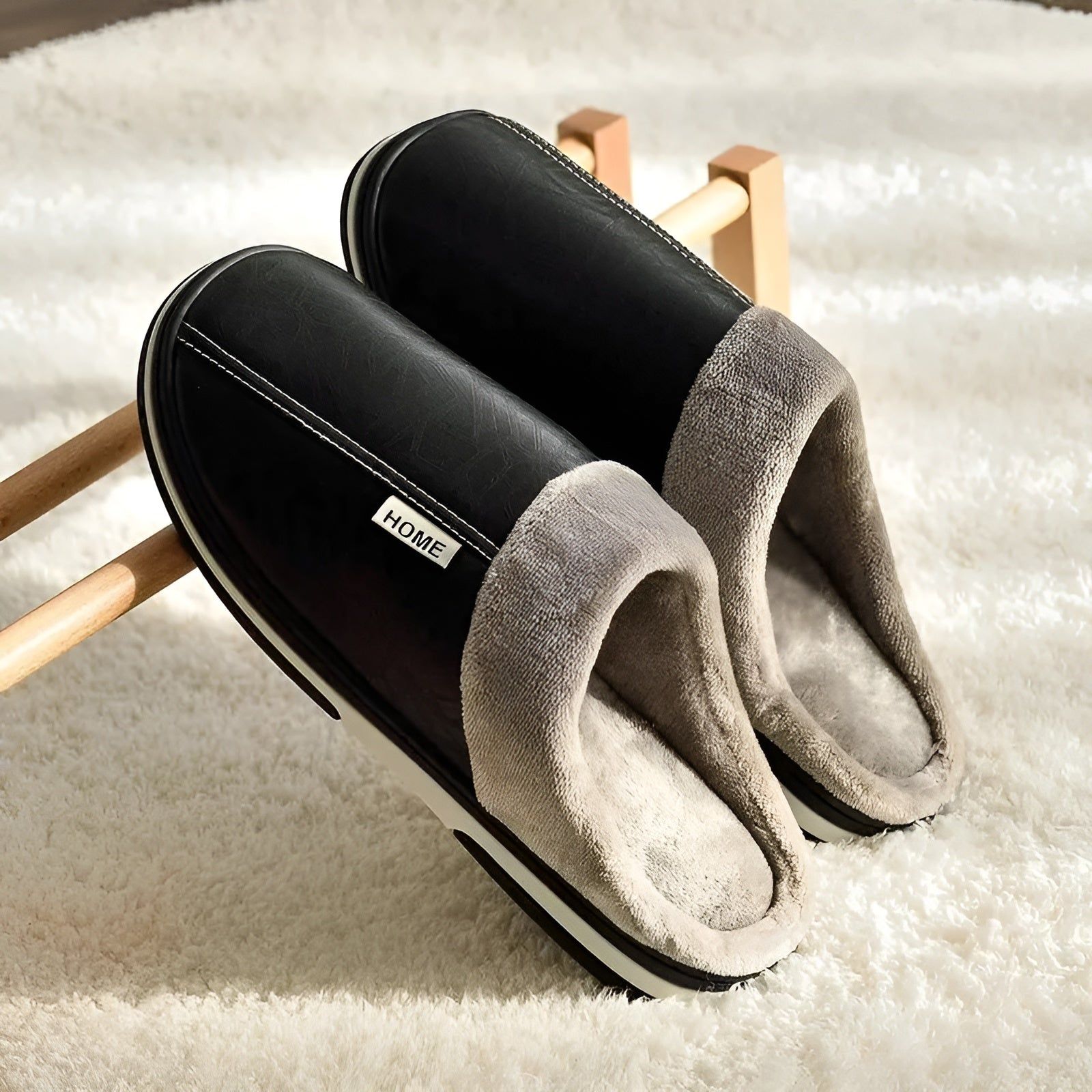 CozyWalk Slippers - Vattentäta tofflor i läder