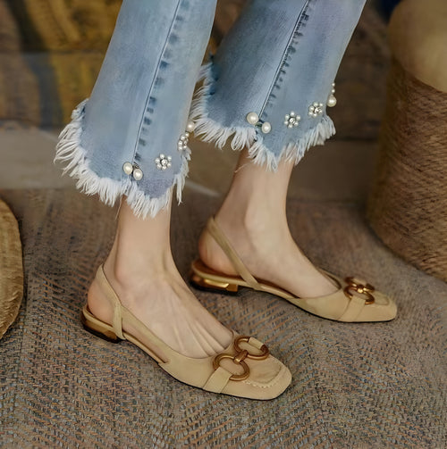 Aliyah - Eleganta sandaler med hälrem